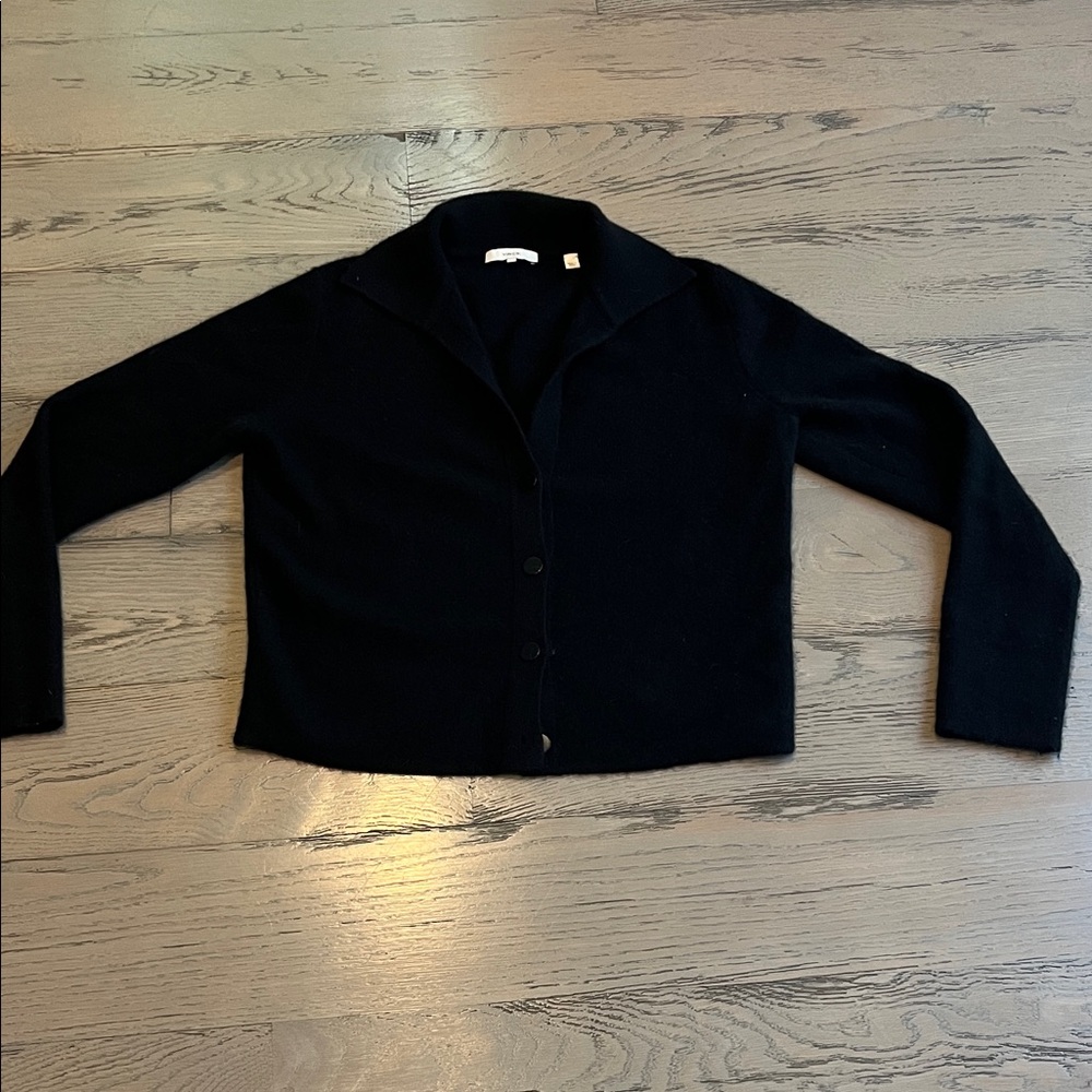 Vince Women's Classic Black Cardigan